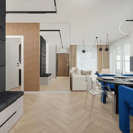 Gwiazdzista Elegant For 6 Guests With Balcony & Parking By Renters Apartmán *