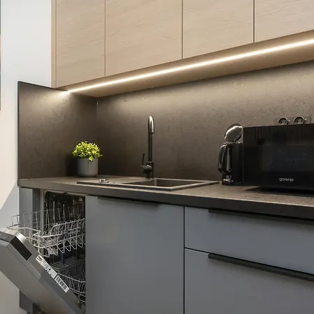 Apartmán Gwiazdzista Elegant For 6 Guests With Balcony & Parking By Renters