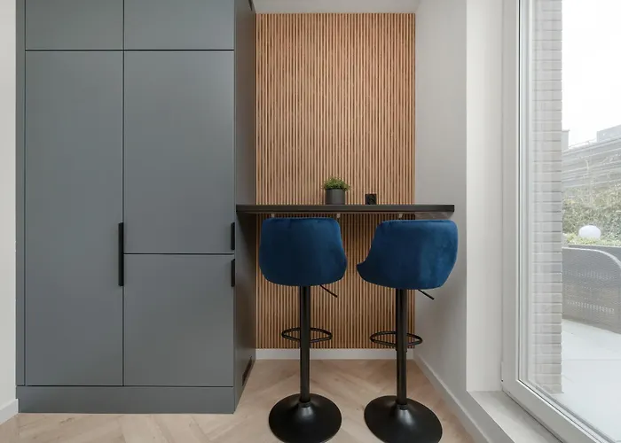 Apartman Gwiazdzista Elegant For 6 Guests With Balcony & Parking By Renters